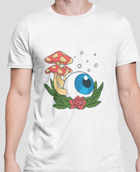 Red Mushroom & Blue Eye T-Shirt Sri Lanka | PopUpShop