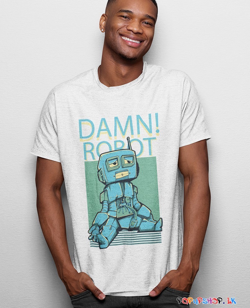 damn robot t-shirt sri lanka