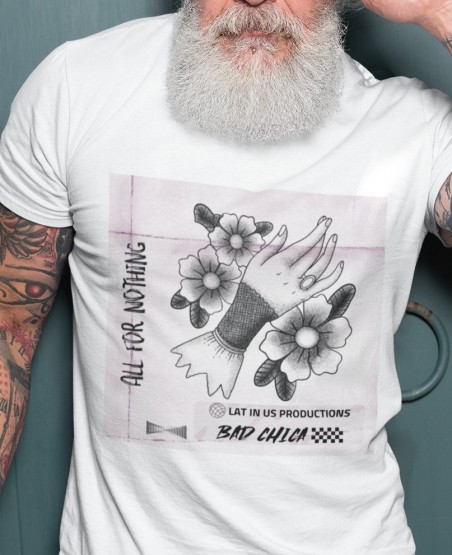 All for Nothing T-Shirt Female Hand Plucking Flowers